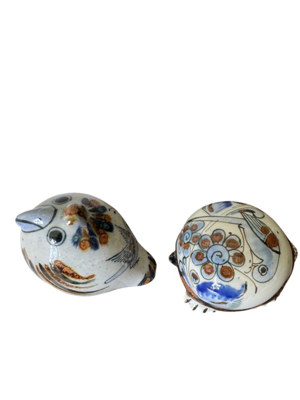 Ken Edwards Pottery Set Bird/Turtle Mini Figurines El Palomar Blue Mexico - Picture 5 of 15